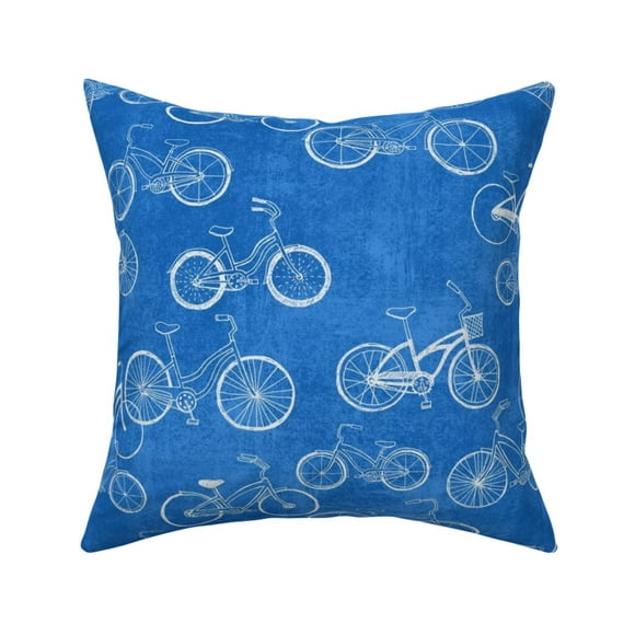 SEEMBO Raccoon Cycling Funny Cyclist Bicycling Bike Throw Pillow Multicolor 18x18 